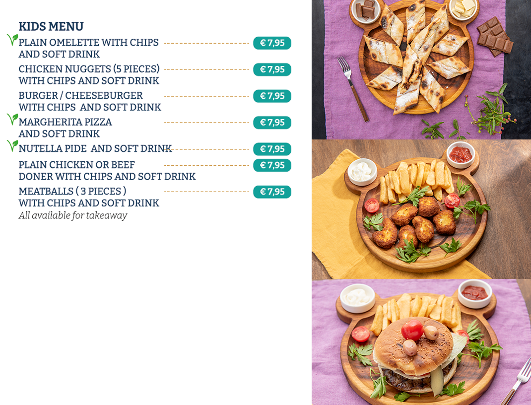 KIDS MENU